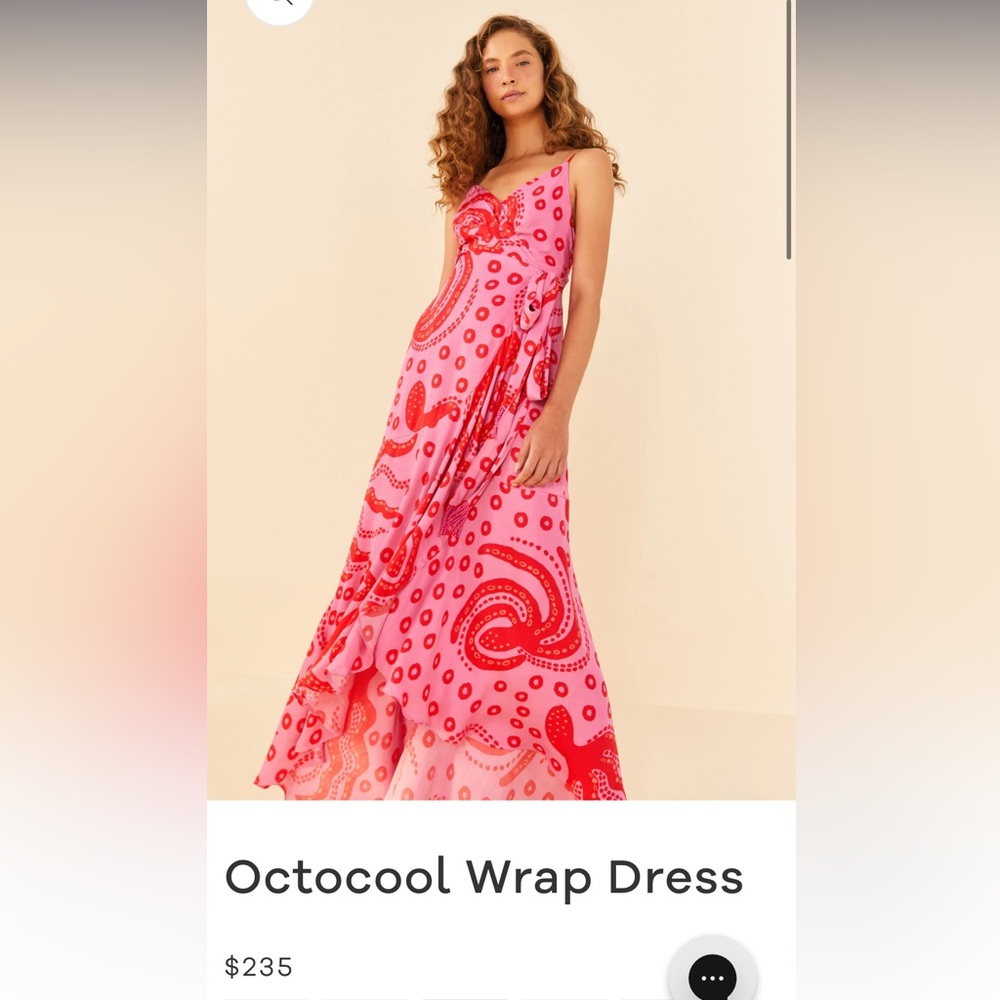 Farm rio octopus wrap dress